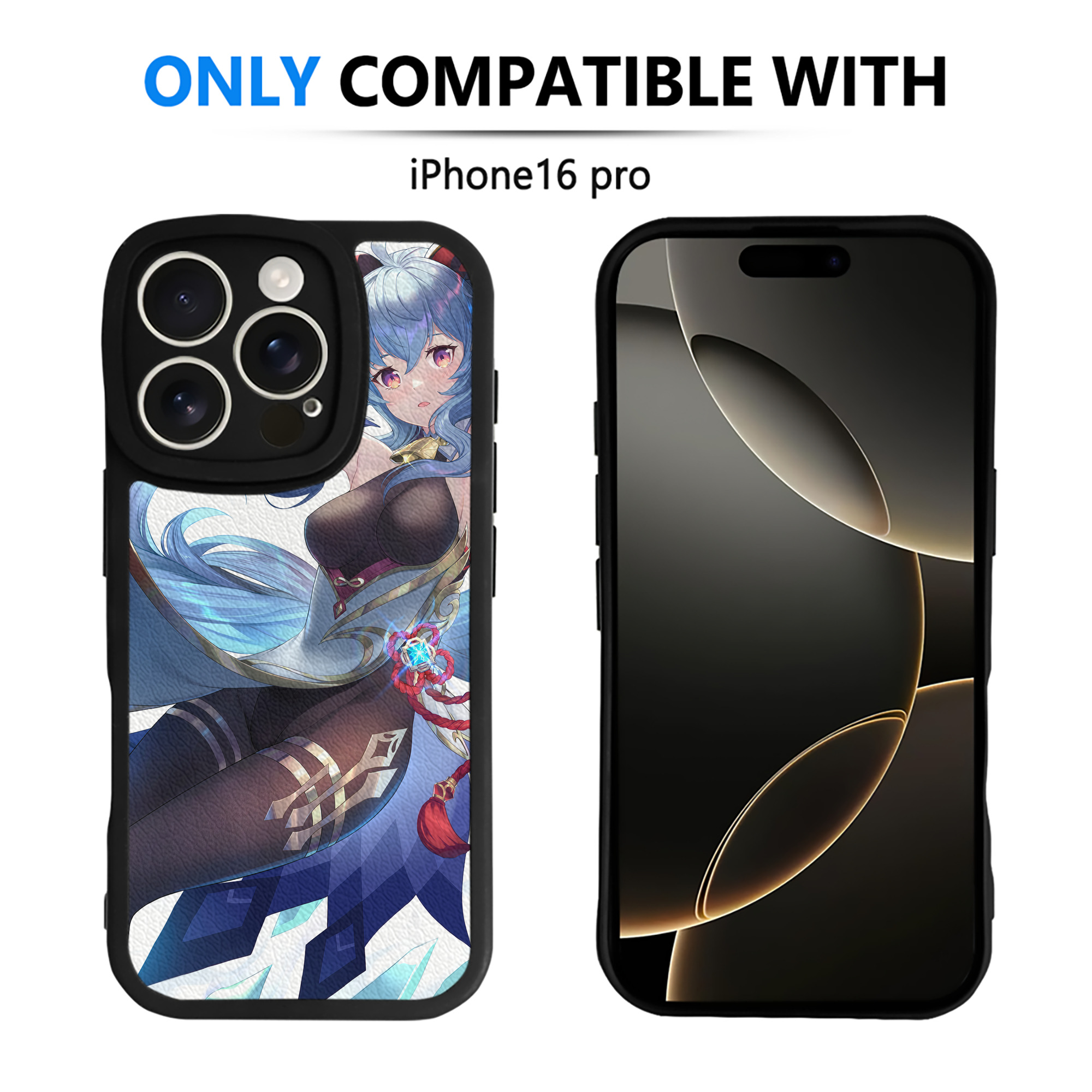 げんし神 genshin 【iPhone 16シリーズ対応】シリコンスマホケース（レザー調） 材質：シリコン